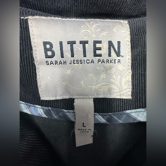 Bitten by Sarah Jessica Parker Corduroy Jacket, Coat - Black, Large Woman’s - Picture 3 of 3